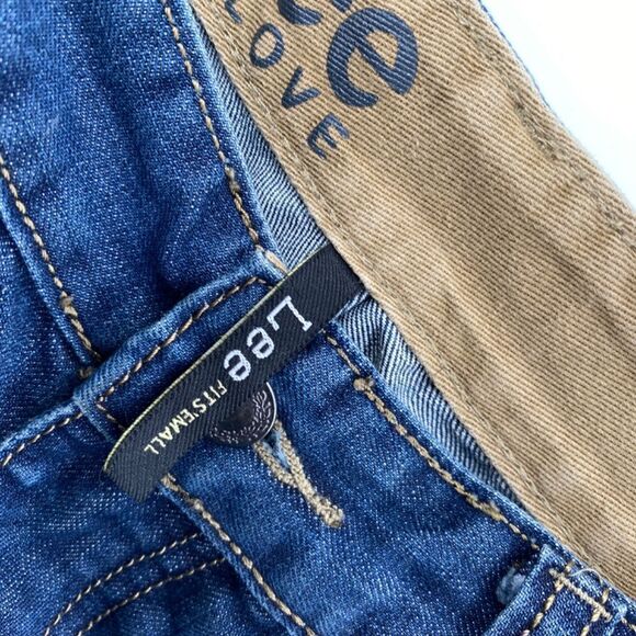 LEE Shorts Dungarees Women's Jean Denim High Rise 5 Pocket Belt Loops Vintage - Picture 14 of 14